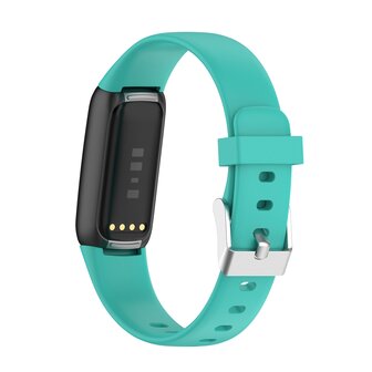 Fitbit Luxe - Sportbandje met gesp - Maat: Large - Turquoise