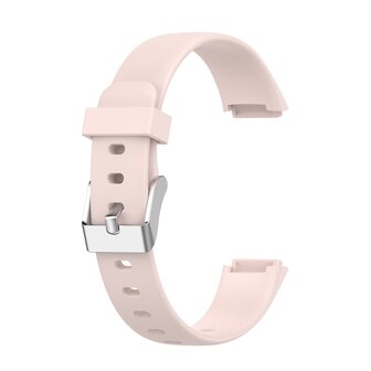 Fitbit Luxe - Sportbandje met gesp - Maat: Large - Licht roze