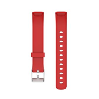 Fitbit Luxe - Sportbandje met gesp - Maat: Large - Rood