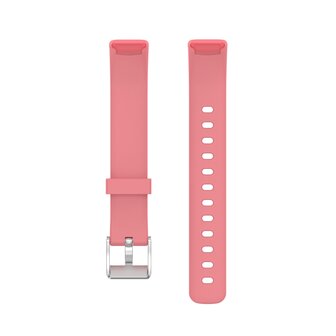 Fitbit Luxe - Sportbandje met gesp - Maat: Large - Roze