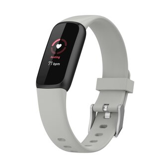 Fitbit Luxe - Sportbandje met gesp - Maat: Small - Grijs