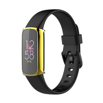 Fitbit Luxe - TPU case (volledig beschermd) - Goud