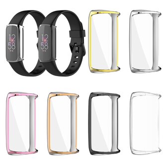 Fitbit Luxe - TPU case (volledig beschermd) - Zwart