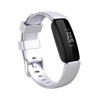 Fitbit Inspire 2 &amp; Ace 3 - Sportbandje met gesp - Maat: Large - Zilver