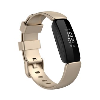 Fitbit Inspire 2 &amp; Ace 3 - Sportbandje met gesp - Maat: Large - Champagne goud