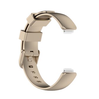 Fitbit Inspire 2 &amp; Ace 3 - Sportbandje met gesp - Maat: Large - Champagne goud