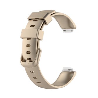 Fitbit Inspire 2 &amp; Ace 3 - Sportbandje met gesp - Maat: Large - Champagne goud