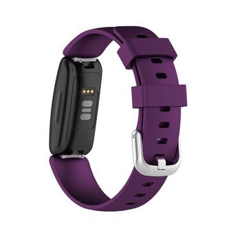 Fitbit Inspire 2 &amp; Ace 3 - Sportbandje met gesp - Maat: Large - Paars