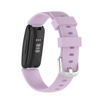 Fitbit Inspire 2 &amp; Ace 3 - Sportbandje met gesp - Maat: Large - Lichtpaars