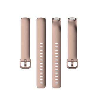 Fitbit Inspire 2 &amp; Ace 3 - Sportbandje met gesp - Maat: Large - Ros&eacute; goud