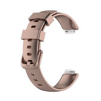 Fitbit Inspire 2 &amp; Ace 3 - Sportbandje met gesp - Maat: Large - Ros&eacute; goud