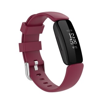 Fitbit Inspire 2 &amp; Ace 3 - Sportbandje met gesp - Maat: Large - Bordeaux