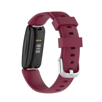 Fitbit Inspire 2 &amp; Ace 3 - Sportbandje met gesp - Maat: Large - Bordeaux