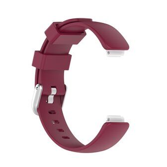 Fitbit Inspire 2 &amp; Ace 3 - Sportbandje met gesp - Maat: Large - Bordeaux