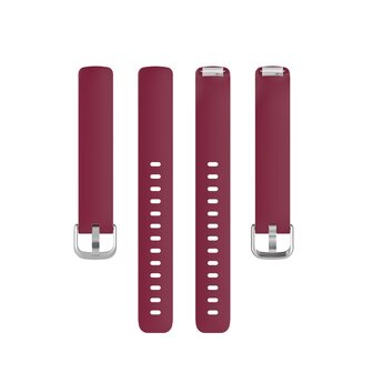 Fitbit Inspire 2 &amp; Ace 3 - Sportbandje met gesp - Maat: Large - Bordeaux