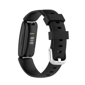 Fitbit Inspire 2 &amp; Ace 3 - Sportbandje met gesp - Maat: Large - Zwart