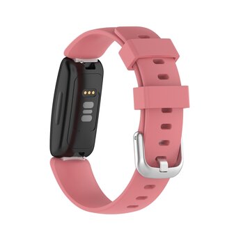 Fitbit Inspire 2 &amp; Ace 3 - Sportbandje met gesp - Maat: Large - Oudroze