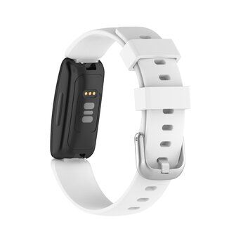 Fitbit Inspire 2 &amp; Ace 3 - Sportbandje met gesp - Maat: Large - Wit