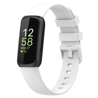 Fitbit Inspire 3 - Sportbandje met gesp - Maat: Small - Wit