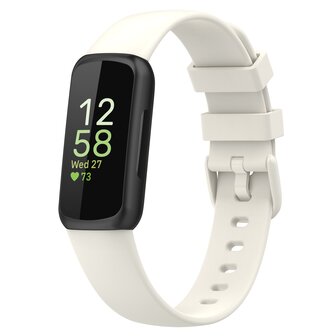 Fitbit Inspire 3 - Sportbandje met gesp - Maat: Large - Room wit