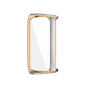 Fitbit Luxe - TPU case (volledig beschermd) - Ros&eacute; goud