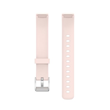 Fitbit Luxe - Sportbandje met gesp - Maat: Large - Licht roze