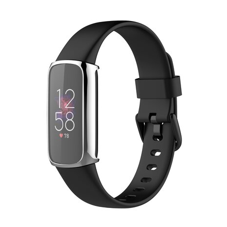 Fitbit Luxe - TPU case (volledig beschermd) - Zilver