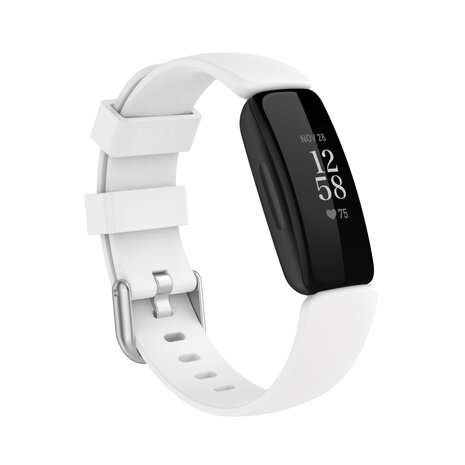 Fitbit Inspire 2 & Ace 3 - Sportbandje met gesp - Maat: Small - Wit