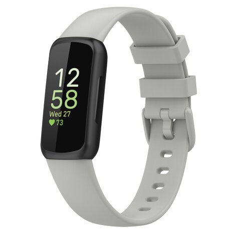 Fitbit Inspire 3 - Sportbandje met gesp - Maat: Small Grijs - Room wit